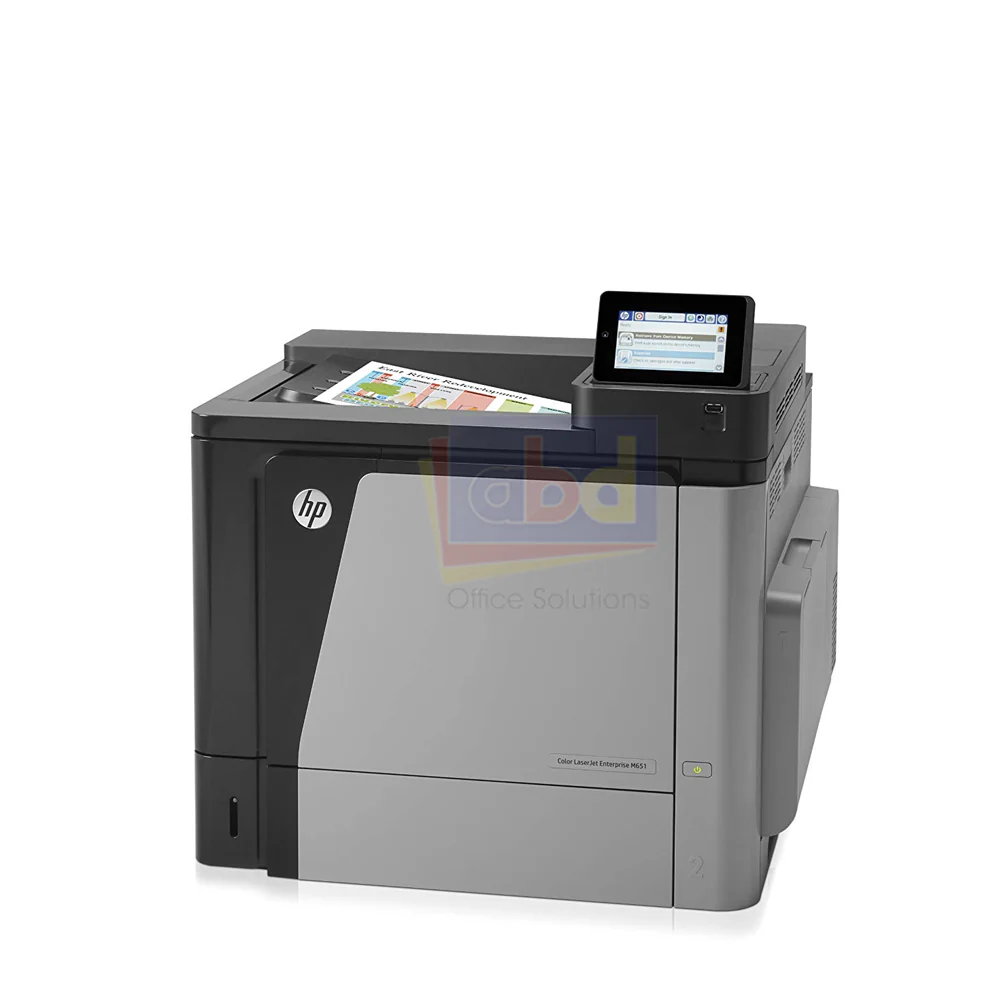 HP Color LaserJet Enterprise M651n A4 Color Laser Printer - Image 5