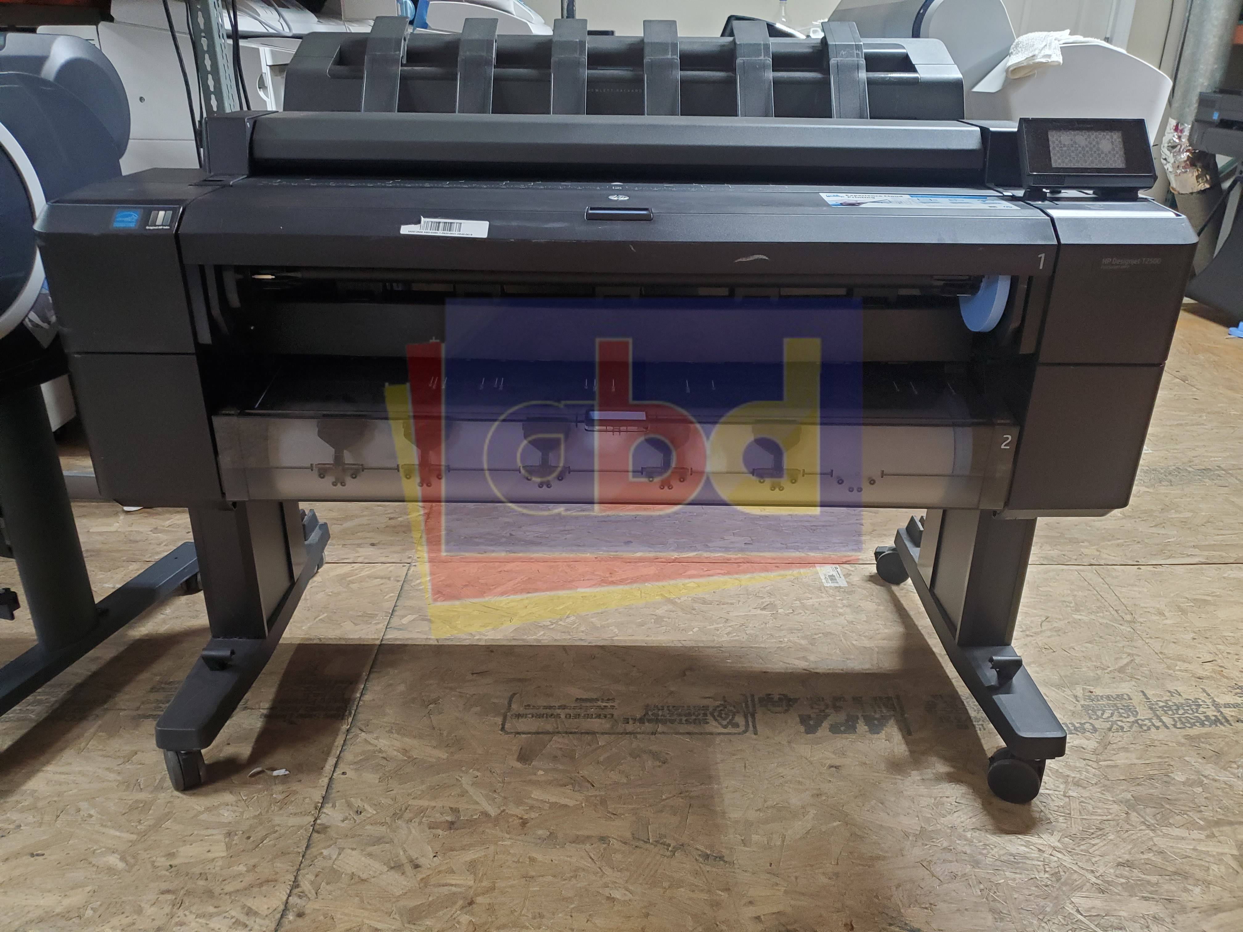 HP DesignJet T2500 36-inch 2 Roll Color Inkjet Wide Format Printer Scanner - Image 3