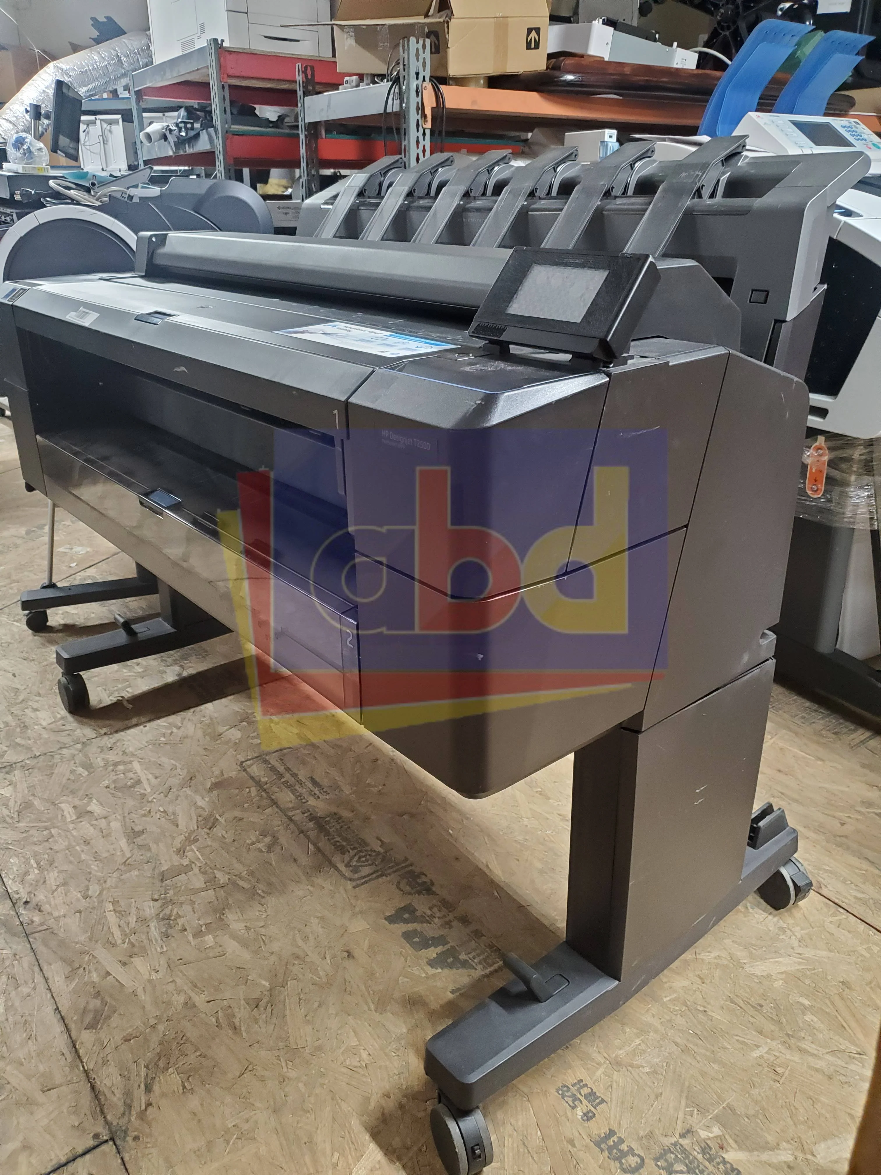 HP DesignJet T2500 36-inch 2 Roll Color Inkjet Wide Format Printer Scanner - Image 4