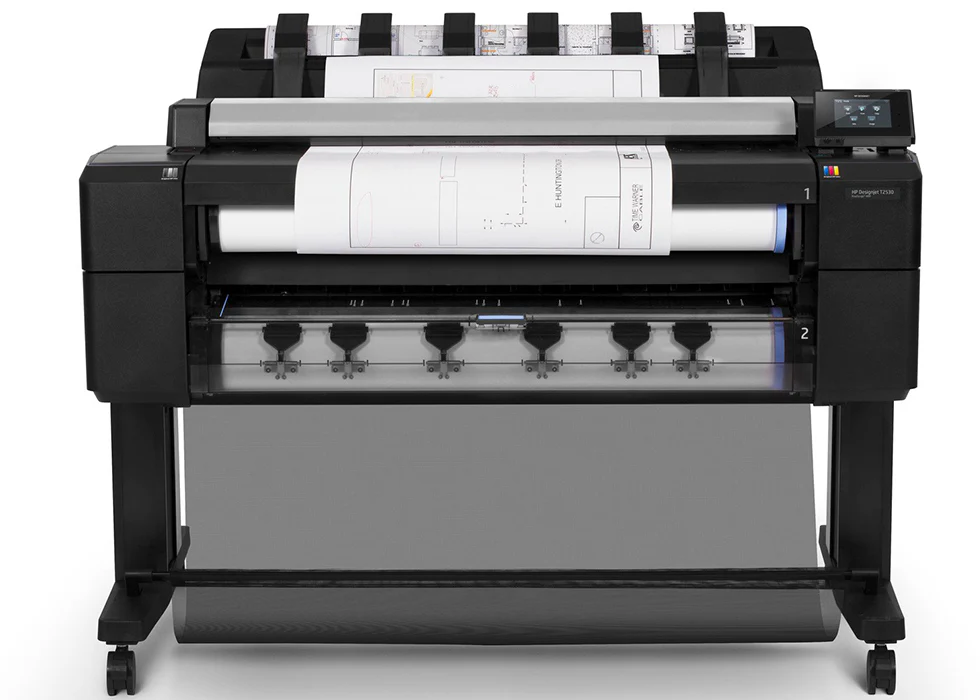 HP DesignJet T2530 36-inch 2 Roll Color Inkjet Wide Format Printer with Scanner
